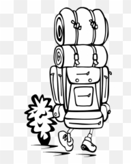 Backpacker Png Svg Clip Art For Web - Download Art Backpacking Drawing