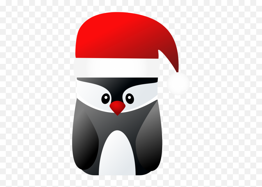 Cute Christmas Penguin Free Stock Photo - Public Domain Pictures Santa Claus Png,Santa Hat Icon Transparent