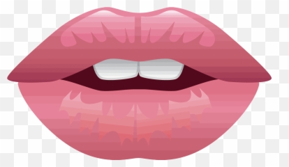 Pink Lips Transparent Png Clipart - Drawing
