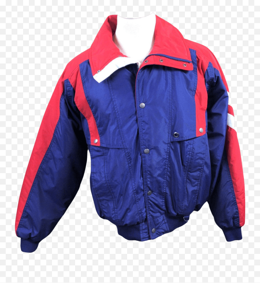 80u0027s Color Block Windbreaker Jacket By Weather Breaker - Long Sleeve Png,Pret A Porter Icon Moto Jacket
