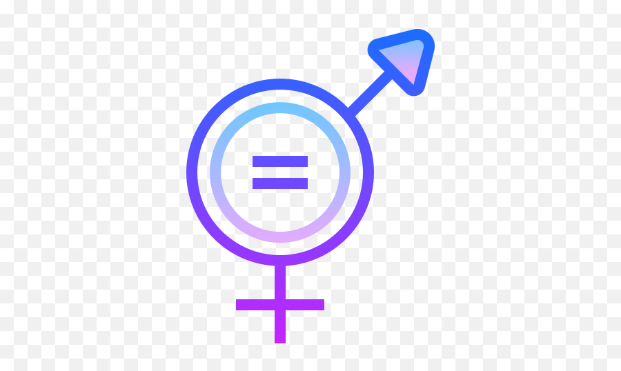 Gender Equality Icon In Gradient Line Style - Bigender Flag And Symbol Png,Equality Icon