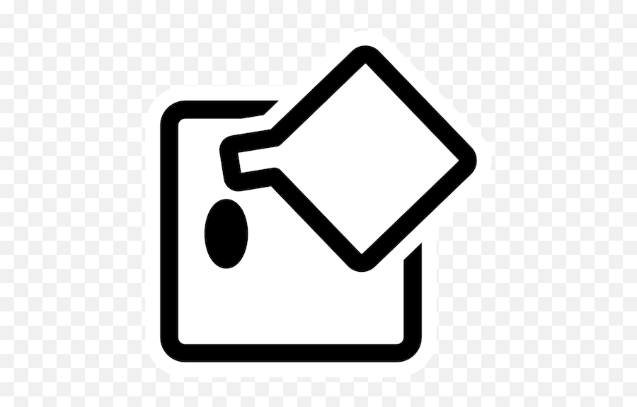 Flood Fill Tool Monochrome Icon Public Domain Vectors - Icon Png,New Notification Icon