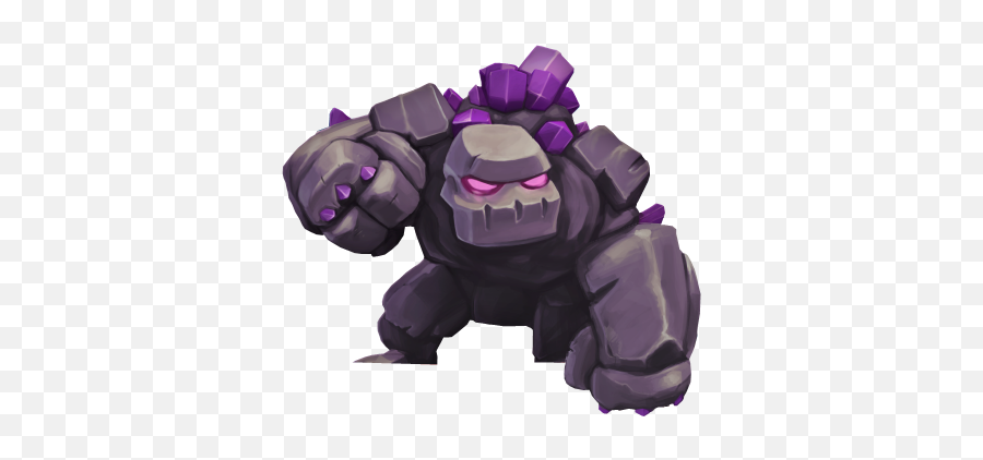 Golem Coc Gowipe Attack Clash Of Clans Royale - Golem Clash Royale Png,Clash Royale Png