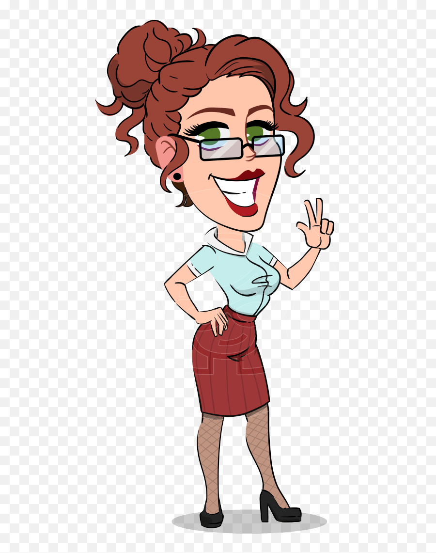 Flat Cartoony Business Woman Character - 112 Illustrations Cartoony Png,Business Woman Png