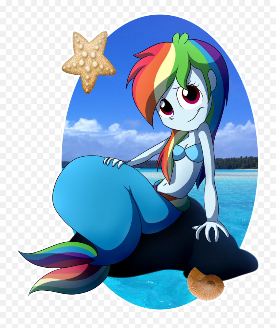 Fj - Mlp Eg Rainbow Dash Mermaid Png,Cleavage Png