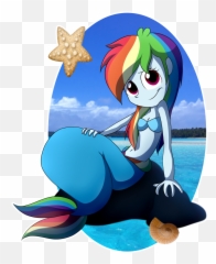 Fj - Mlp Eg Rainbow Dash Mermaid Png,Cleavage Png