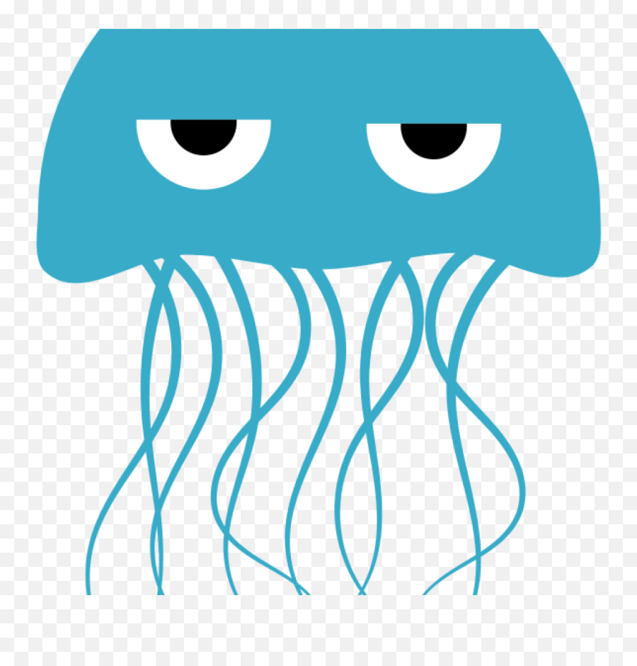 Jellyfish Clipart Animated - Cartoon Jellyfish Transparent Background Png,Jellyfish Transparent Background