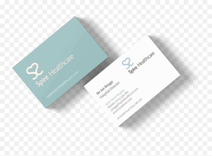 Free Gloss Emboss Business Card Samples U2022 Pinksheep - Spire Healthcare Png,Business Cards Png
