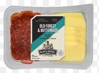 Black Kassel Old Forest Salami And Butterkase Product - Cervelat Png,Salami Png