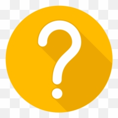 Yellow Circle Question Mark Icon - Png