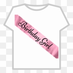 Pink Silk Birthday Girl Sash - Roblox Birthday Girl Roblox Png,Birthday Girl Png