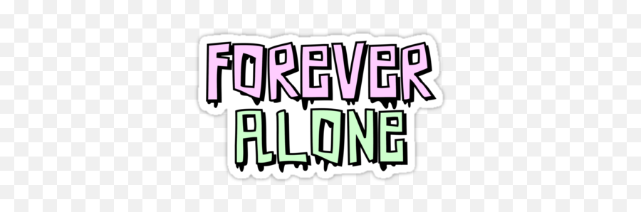 Forever Stickers Forever Alone Tumblr Png Free Transparent Png Images Pngaaa Com - forever alone roblox game