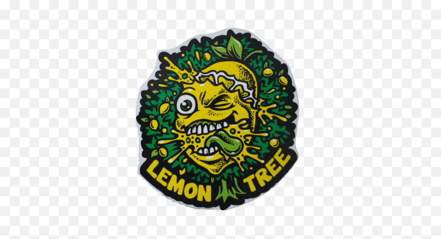 The Original Lemon Splat Sticker Life - Lemon Tree Weed Stickers Png,Lemon Tree Png