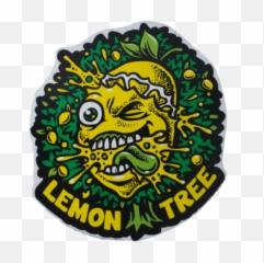 The Original Lemon Splat Sticker Life - Tree Weed Stickers png