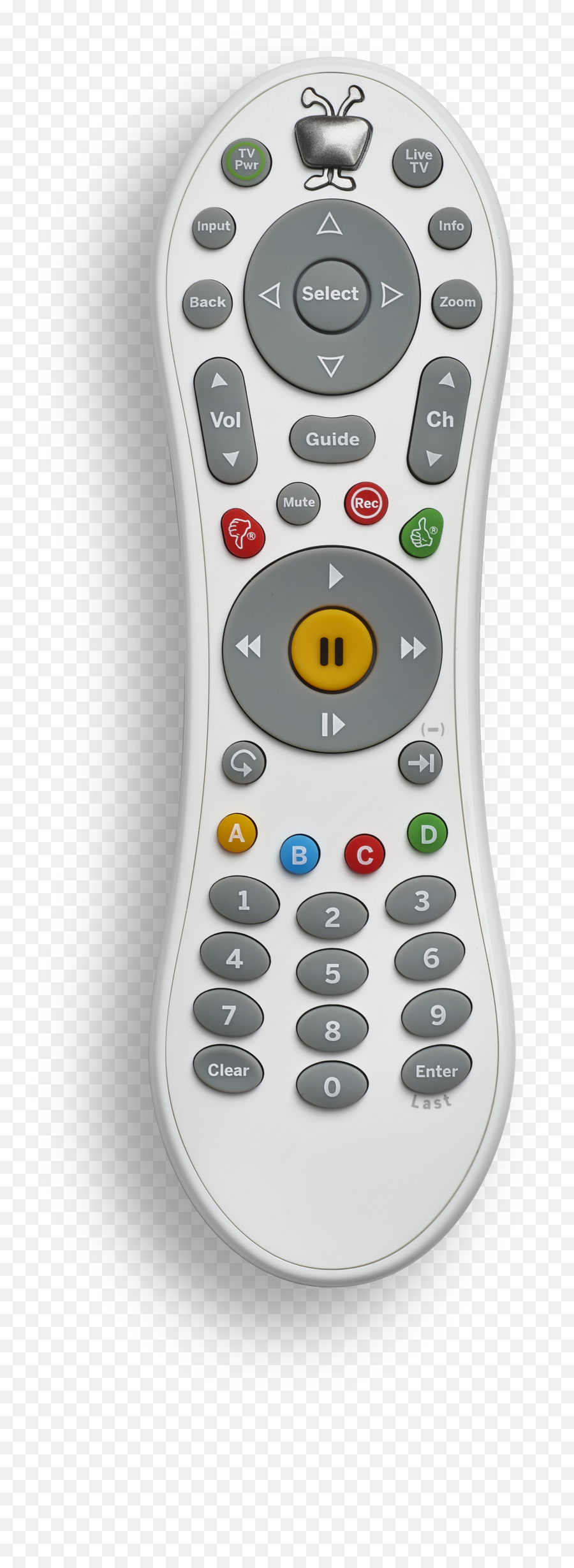 Product Shots Tivo - Cc Button On A Charter Remote Png,Tv Remote Png