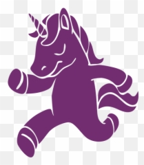 Unicorn Running Detailed Silhouette - Transparent PNG u0026 SVG Running