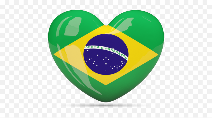 Heart Icon Illustration Of Flag Brazil - Flag Brazilian Brazil Flag Emoji Png,Brazil Flag Png