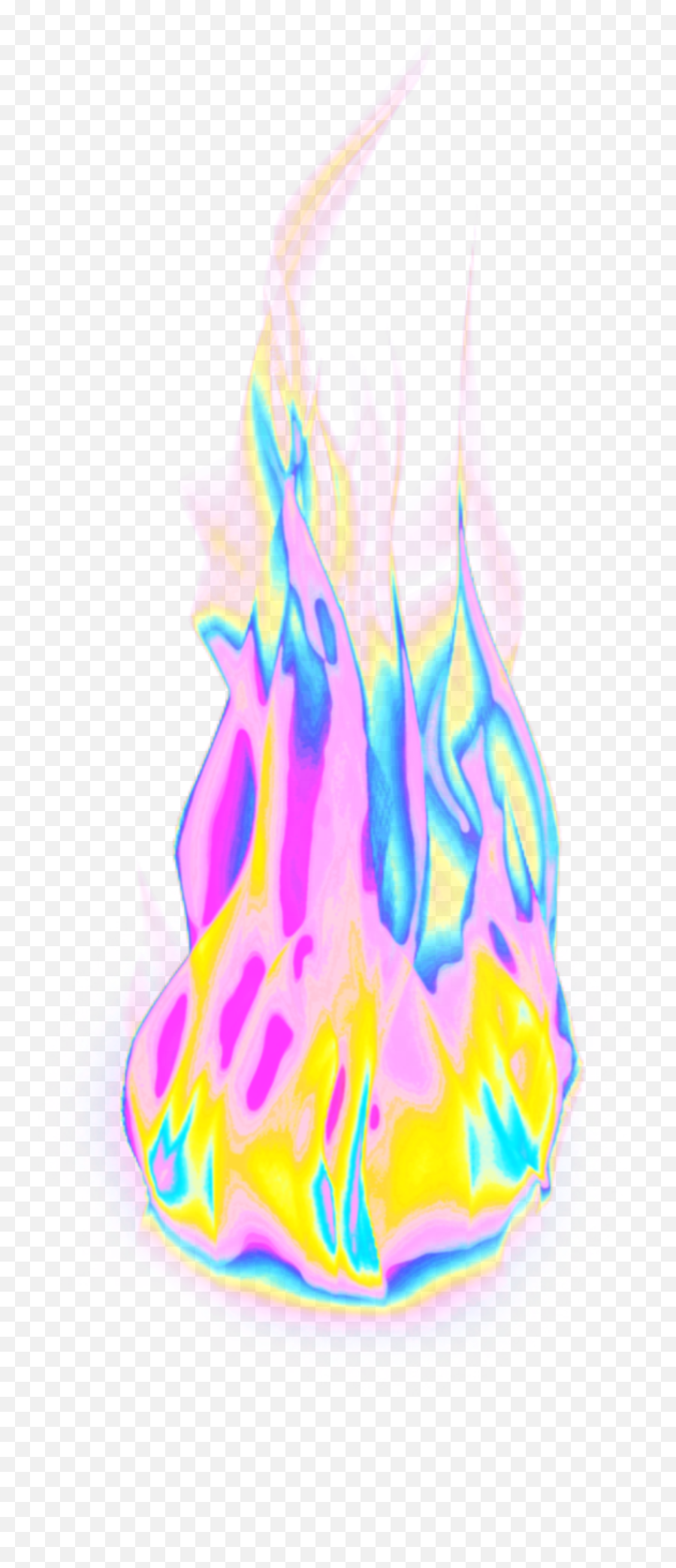 Fire Flames Aesthetic Color Dream Emoji Glitter Glitch - Vaporwave Emojis Png,Fire Emoji Transparent