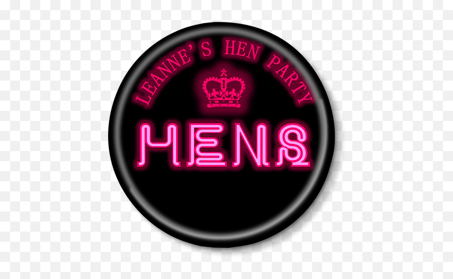 Neon Lights Hen Party Badges 12 - Graphic Design Png,Neon Lights Png