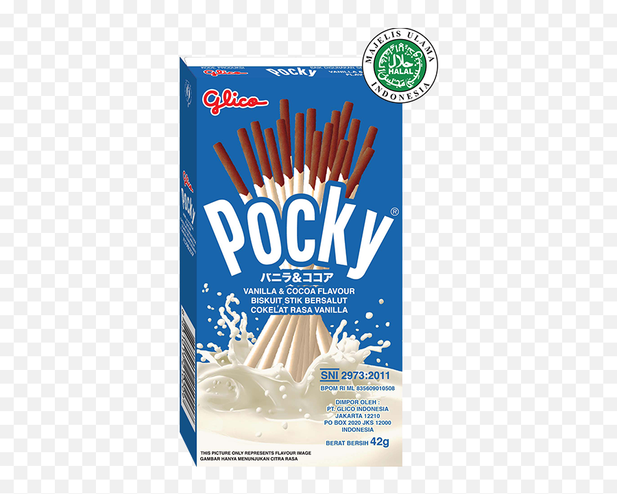 Pocky - Pocky Vanilla Cocoa 42g Hd Png Download Original Glico Pocky Double Choco,Pocky Png