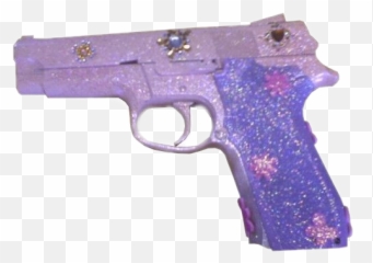 Png Pngs Vintage Gun Purple Purplepng - Aesthetic Gun Transparent