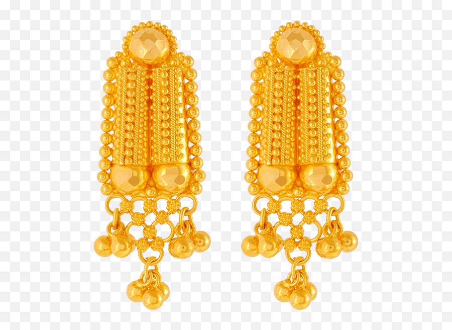 Pc Chandra Jewellers Gold Earrings Design - Karice Earrings Png,Gold Earring Png