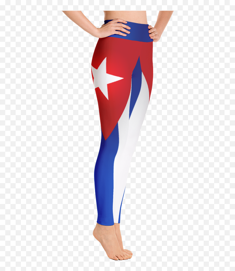 Cuba Flag Leggings - Yoga Pants Northern Lights Png,Cuba Flag Png