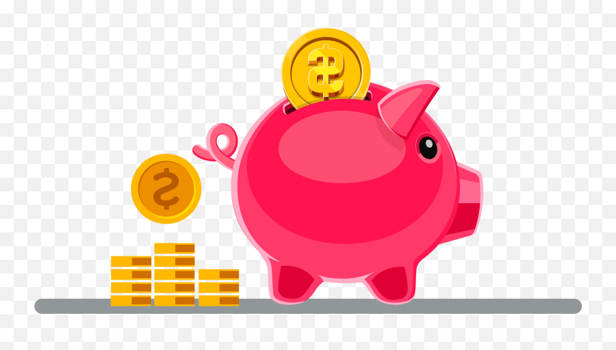 Download Hd Piggy Bank Png Transparent - Piggy Bank Clipart Transparent Background,Piggy Bank Transparent Background