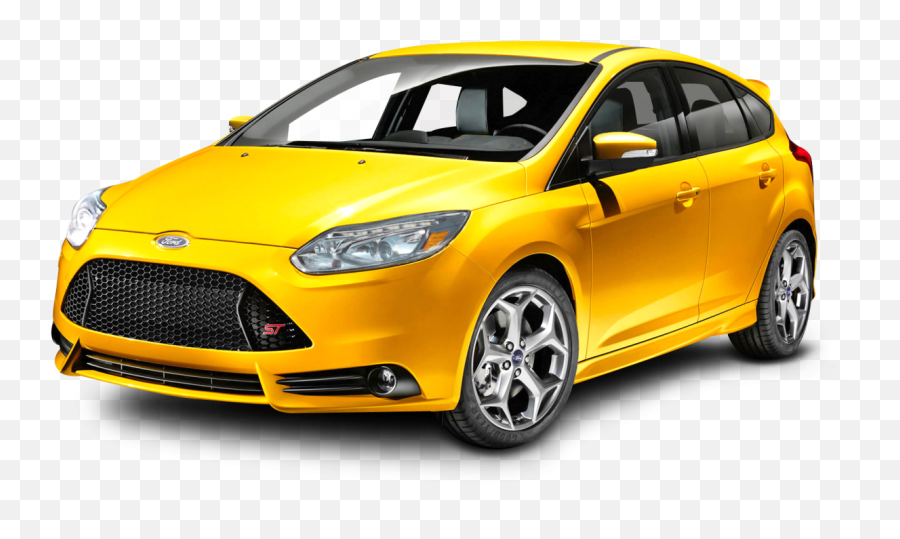 Ford Focus Yellow Car Png Image - Purepng Free Transparent 2012 Focus St,Ford Logo Transparent Background