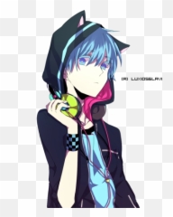 Anime Png And Vectors For Free Download - DLPNGcom Anime Boy With Headphones