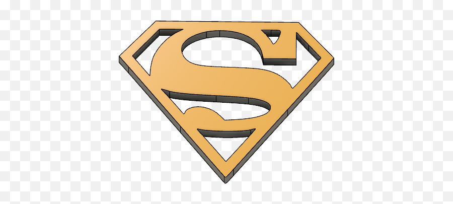 3d Print Files Superman Logo Cults - Logo Superman Png,The Superman Logo