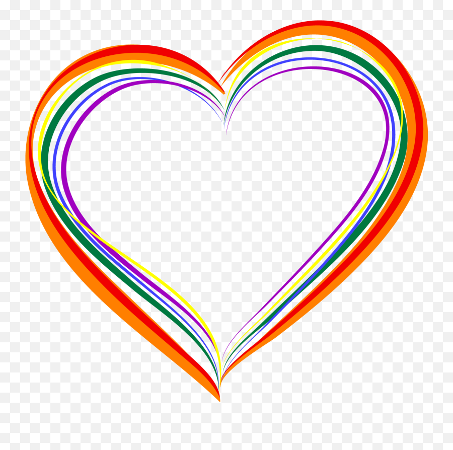 Clipart Transparent Hd Png Download - Lgbt Heart Clipart,Lgbt Png