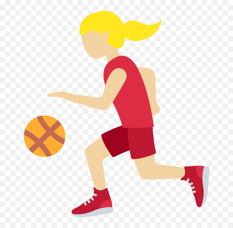 Woman Bouncing Ball Emoji Clipart - Bouncing Basket Ball Clip Art Png,Basketball Emoji Png