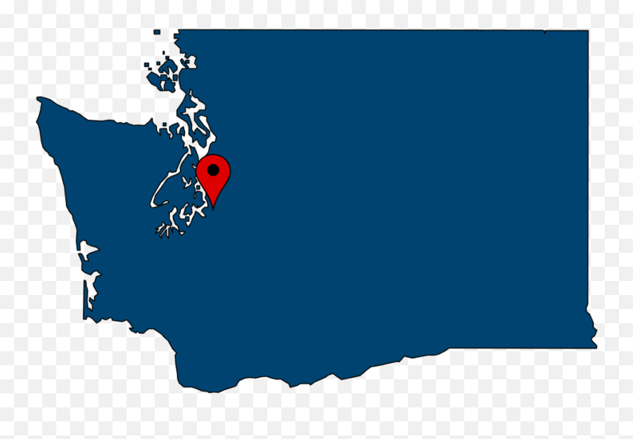 Download Auburn - Washington Map Outline Clipart Png,Washington State Png