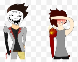 Human Character Animated Cartoon - Trollfacwe Png