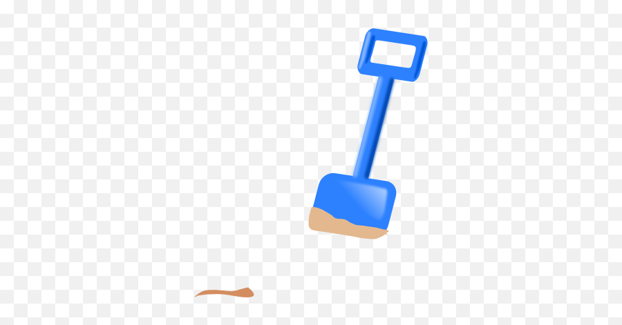 Spade In The Sand Clip Art - Shovel In Sand Png,Sand Clipart Png