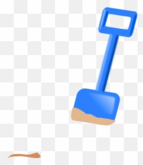 Spade In The Sand Clip Art - Shovel In Sand Png,Sand Clipart Png