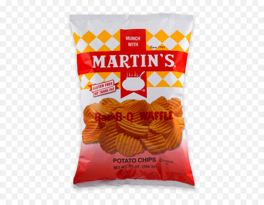 Martins Snacks - Bbq Waffle Chips Png,Potato Chips Png