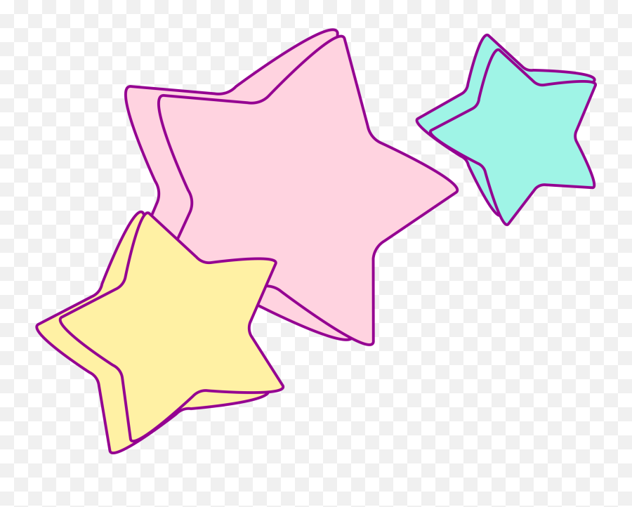 Clipart Stars Accent Transparent Free - Unicorn Stars Clipart Png,Star Of Bethlehem Png