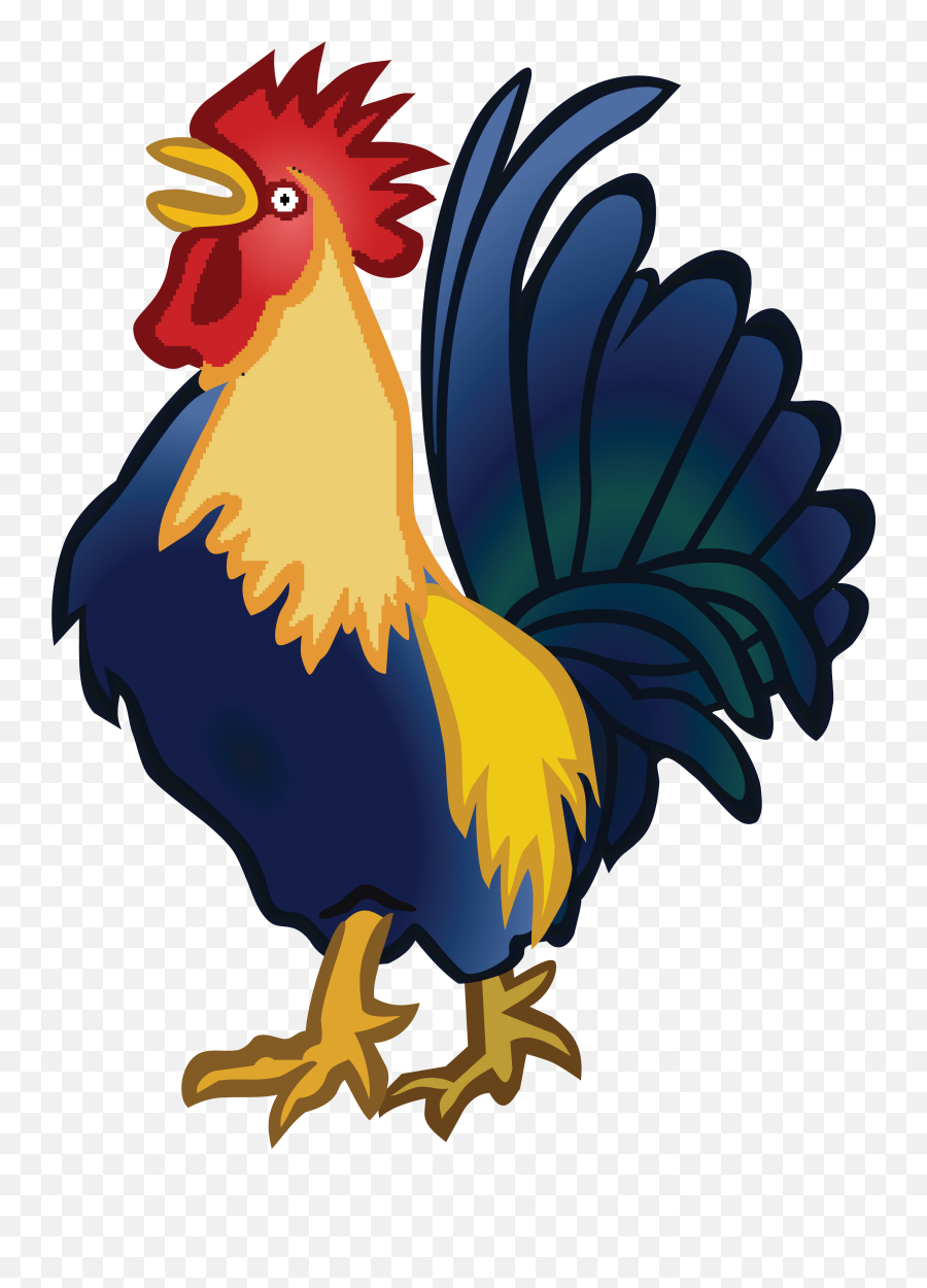 Download Free Clipart Of A Rooster - Rooster Crowing Clipart Free Png,Rooster Png