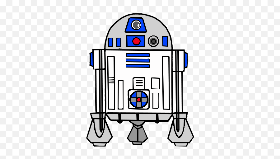 How To Draw R2d2 - Star Wars R2d2 Drawing Png,R2d2 Transparent