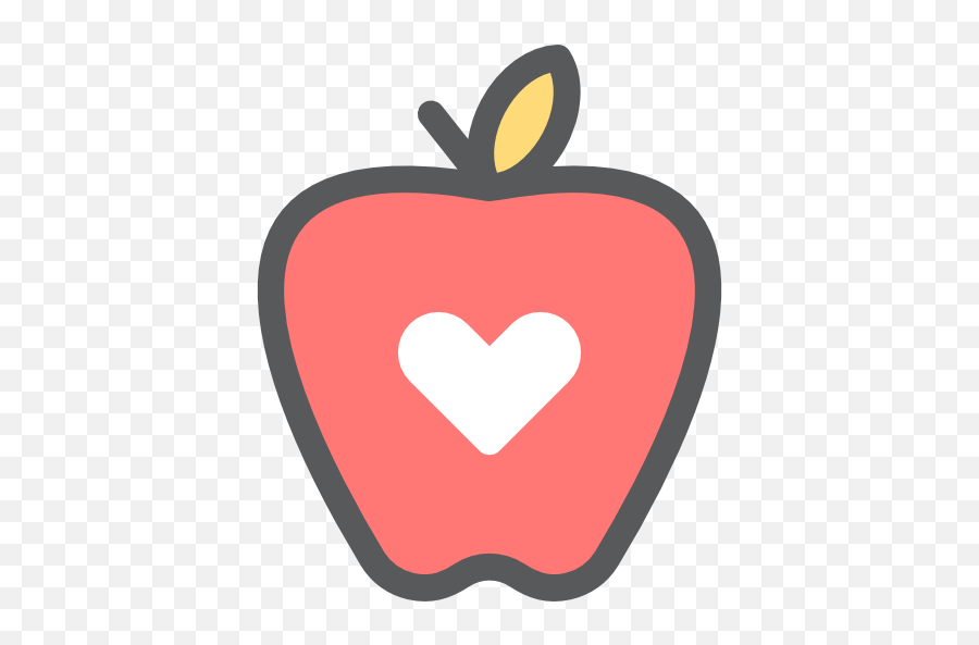 Apple Clipart Heart Pictures - Heart Apple Icon Png,Apple Clipart Transparent