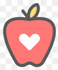 Apple Clipart Heart Pictures - Heart Apple Icon Png,Apple Clipart Transparent