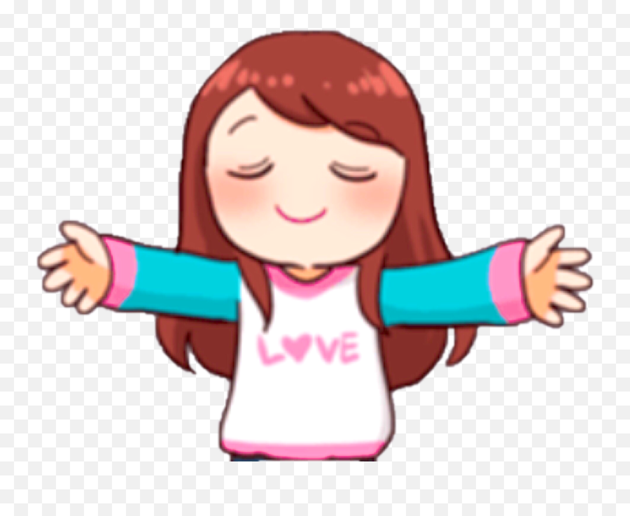 Fangirls Activities Telegram Stickers - Give Me A Hug Sticker Png,Line Stickers Transparent
