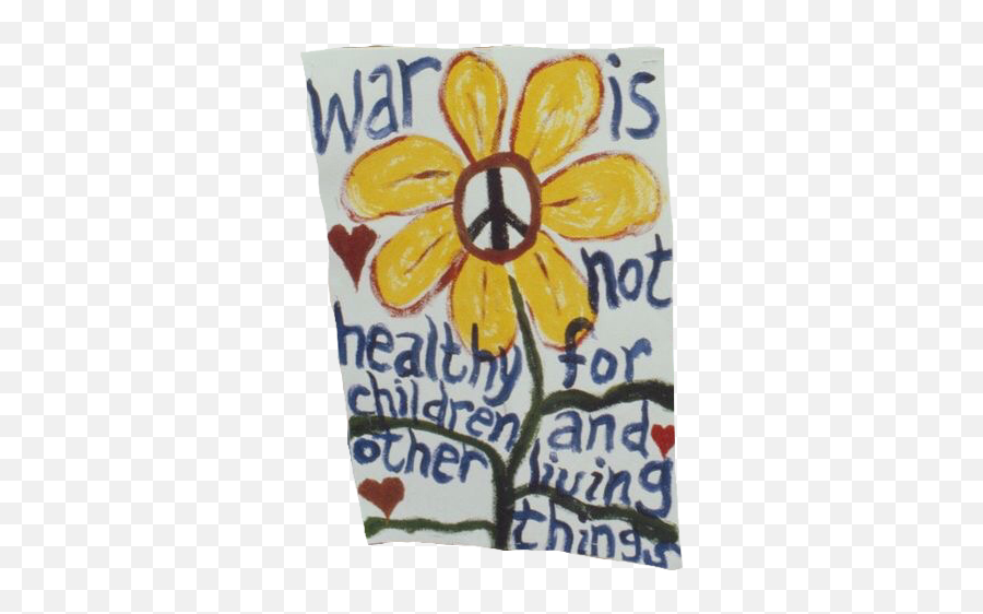 White Yellow 70s War Is Not Healthy For - Hippie Png Moodboard,70s Png