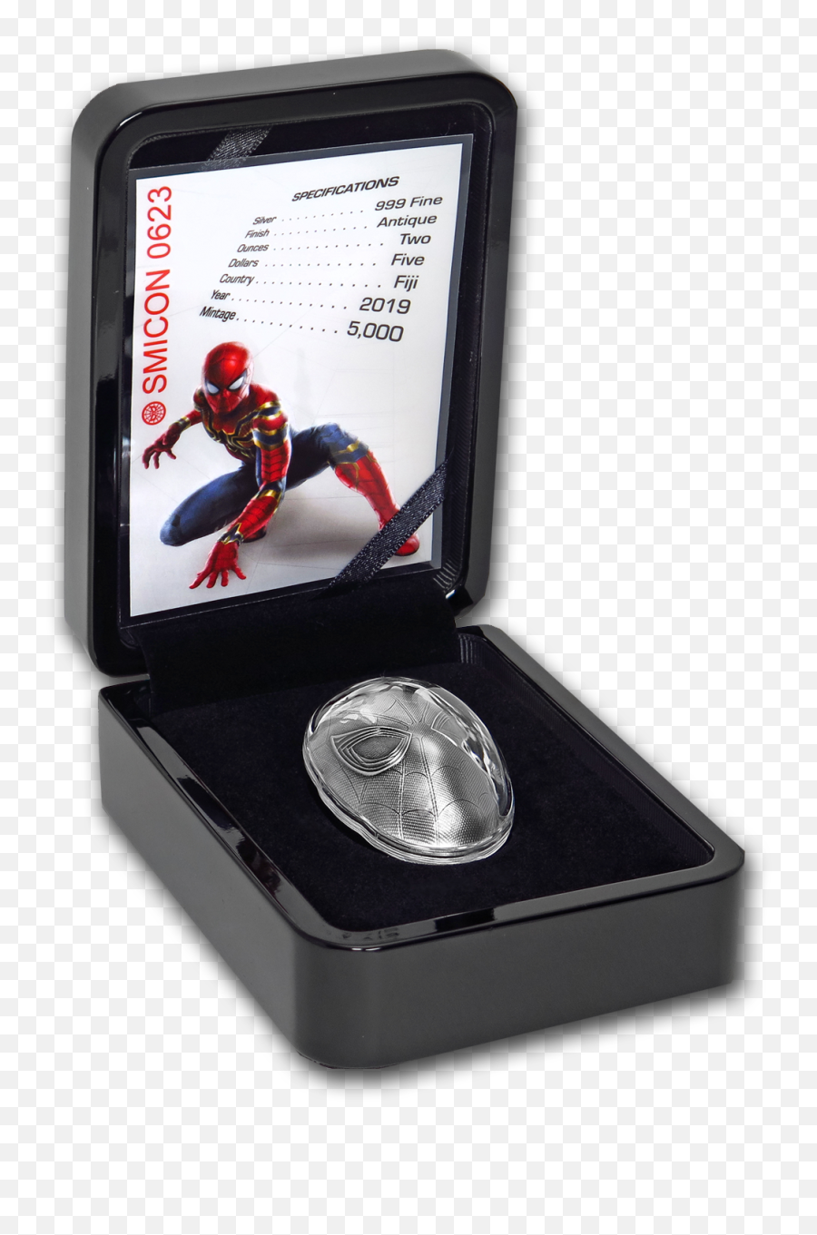 Details About 2019 Fiji 2 Oz Silver Marvel Icon Series Spiderman Mask - Sku191907 Fictional Character Png,Spiderman Icon