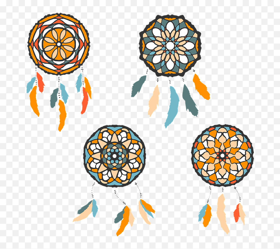 Dreamcatcher Abstract Orange - Free Vector Graphic On Pixabay Dream Catcher Abstract Png,Dream Catcher Png