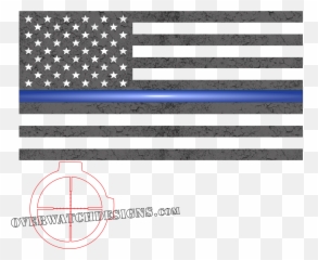 Blue Subdued Flag Png American Transparent