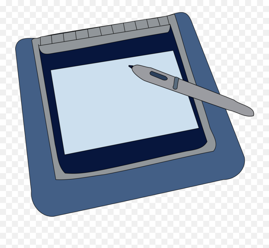 Blue Computer Icon Angle Png Clipart - Graphics Tablet Clipart,Phone Computer Tablet Icon Free
