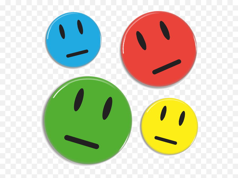 Neutral Smiley Badge - Happy Png,Happy Sad Icon
